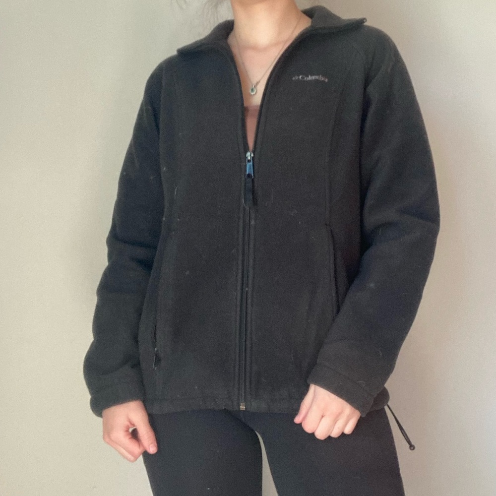 Black Columbia Full Zip Fleece Jacket